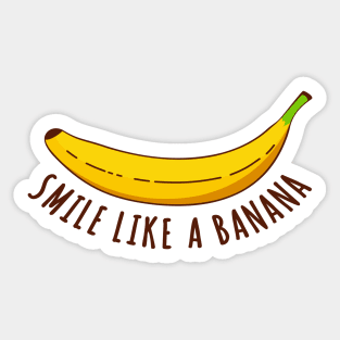 Banana Smile Sticker